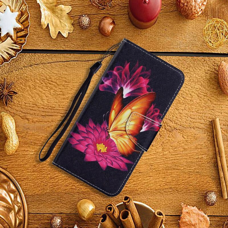 Nahkakotelo Xiaomi Mi 10T / 10T Pro Butterfly Ja Lotus