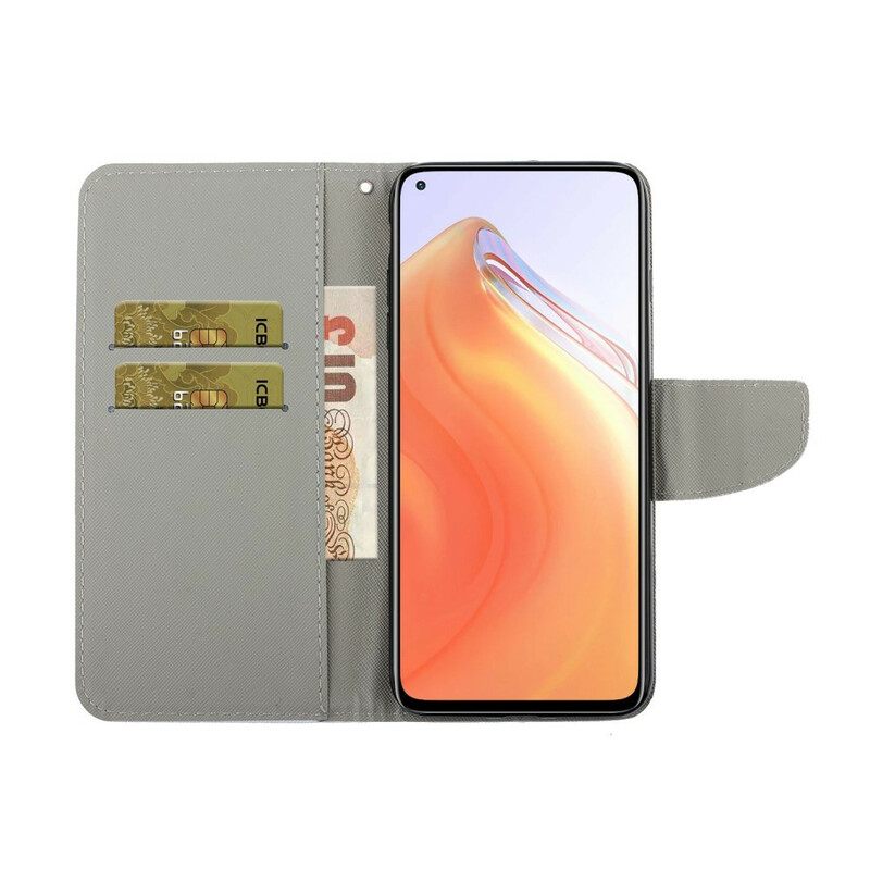 Nahkakotelo Xiaomi Mi 10T / 10T Pro Butterfly Ja Lotus