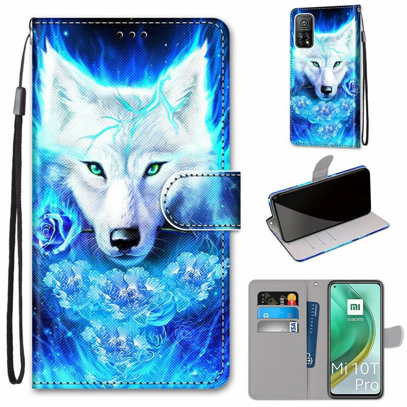 Nahkakotelo Xiaomi Mi 10T / 10T Pro Magic Wolf