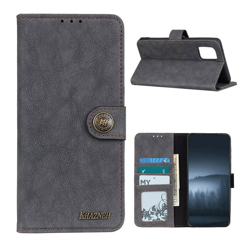 Nahkakotelo Xiaomi Mi 10T / 10T Pro Retro Haljasnahka Khazneh