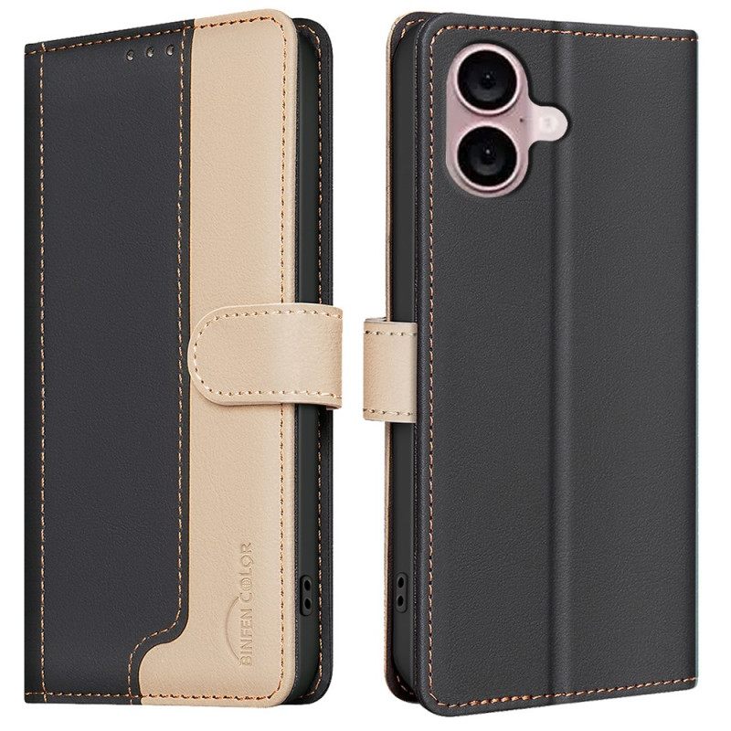 Kotelot iPhone 16 Plus Kaksivärinen Rfid-estotekniikka Binfen Color