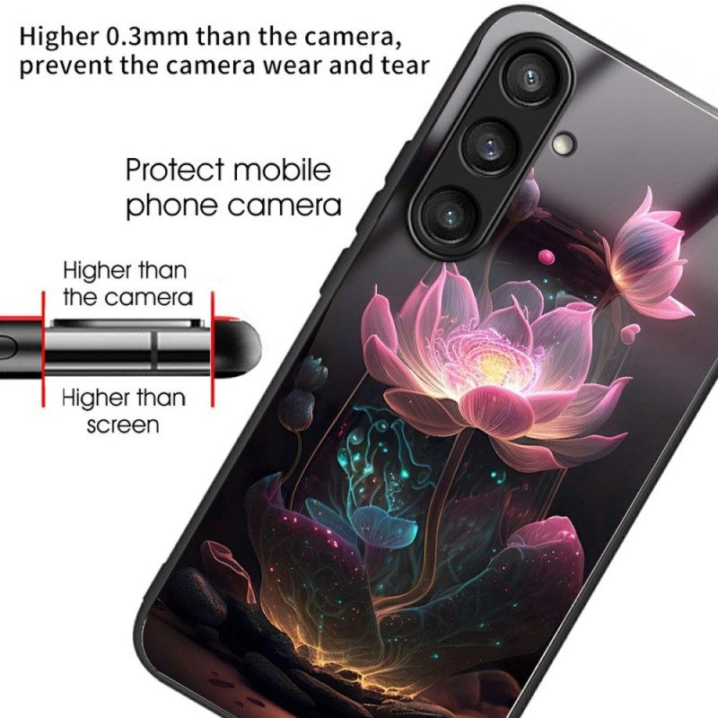 Case Samsung Galaxy S25 Plus 5g Puhelinkuoret Karkaistusta Lasista Valmistettu Lootus