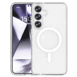 Case Samsung Galaxy S25 Plus 5g Puhelinkuoret Magsafe-yhteensopiva Kimaltava Takaosa