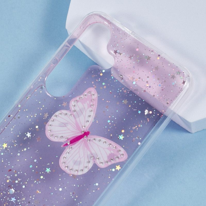 Case Samsung Galaxy S25 Plus 5g Puhelinkuoret Paljetteja Ja Perhosia