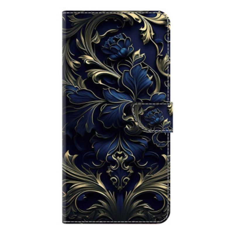 Kotelot Samsung Galaxy S25 Plus 5g Puhelinkuoret Metallinhohtoinen Sininen Kukka