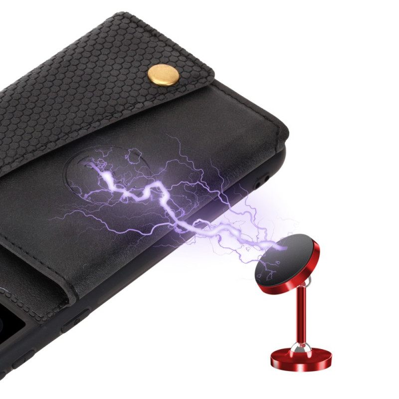 Kuori Samsung Galaxy S25 Plus 5g Keinonahkainen Korttikotelo Suojakuori