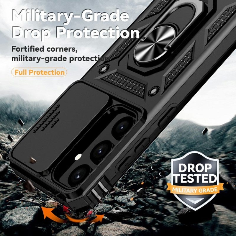 Kuori Samsung Galaxy S25 Plus 5g Klassinen Sormuskotelo Ja Linssinsuoja