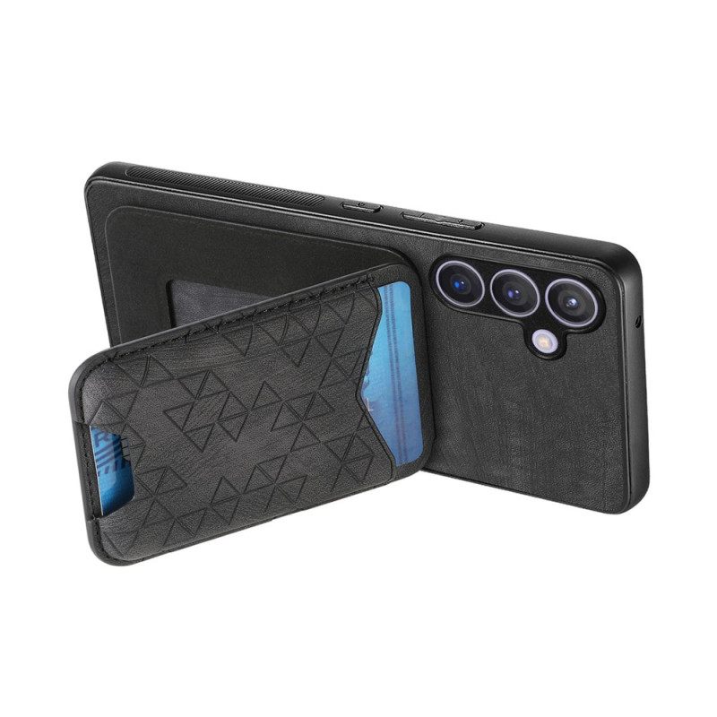 Kuori Samsung Galaxy S25 Plus 5g Korttikotelolla Ja Jalustalla Suojakuori