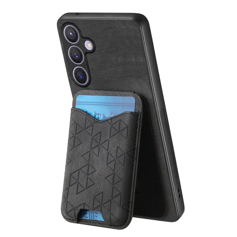 Kuori Samsung Galaxy S25 Plus 5g Korttikotelolla Ja Jalustalla Suojakuori