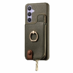 Kuori Samsung Galaxy S25 Plus 5g Lompakko Magneettisella Jalustalla Suojakuori