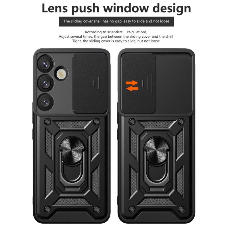 Kuori Samsung Galaxy S25 Plus 5g Pyörivä Kiinnitys Ja Linssinsuoja