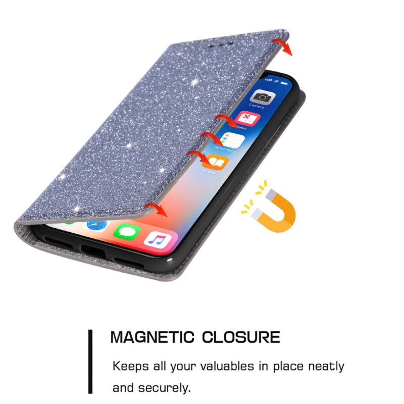 Nahkakotelo Samsung Galaxy S25 Plus 5g Paljetit