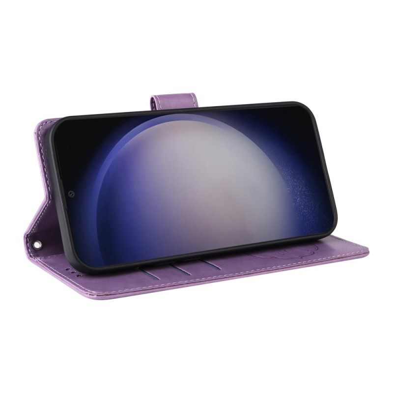 Nahkakotelo Samsung Galaxy S25 Plus 5g Pieniä Kukkia