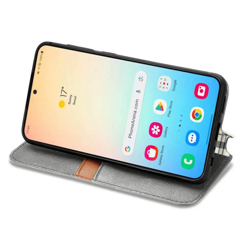 Nahkakotelo Samsung Galaxy S25 Plus 5g Puhelinkuoret Mokkanahkaefekti Friisi