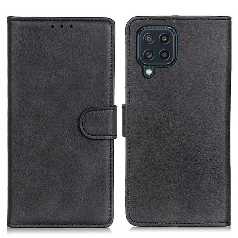 Flip Case Samsung Galaxy M32 Mattanahkaefekti