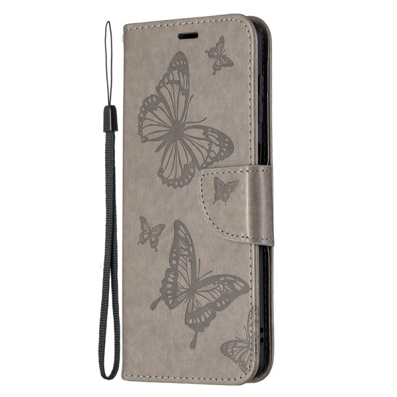 Kotelot Samsung Galaxy M32 Butterflies In Flight With Lanyard