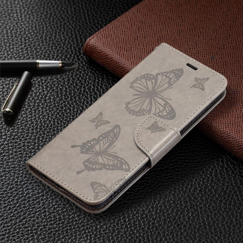 Kotelot Samsung Galaxy M32 Butterflies In Flight With Lanyard