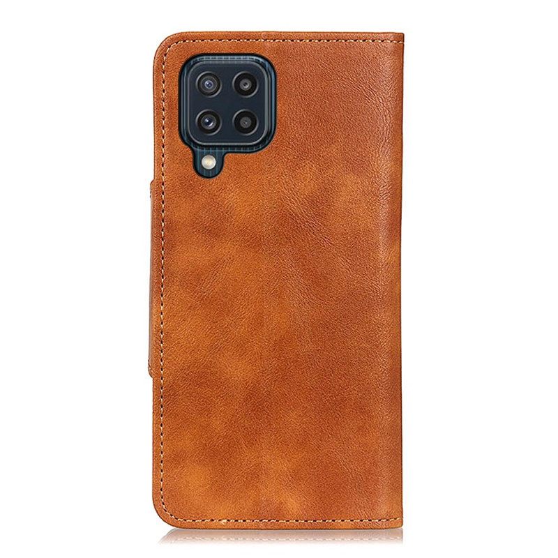 Kotelot Samsung Galaxy M32 Keinonahkapainike