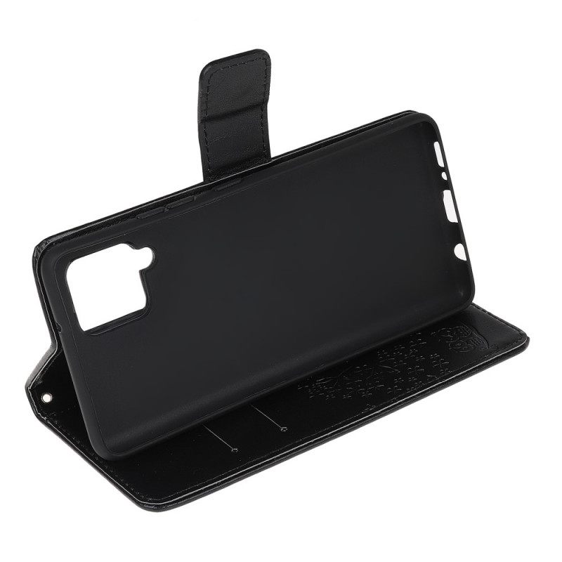 Kotelot Samsung Galaxy M32 Suojaketju Kuori Tree Ja Pöllöt Hihnalla
