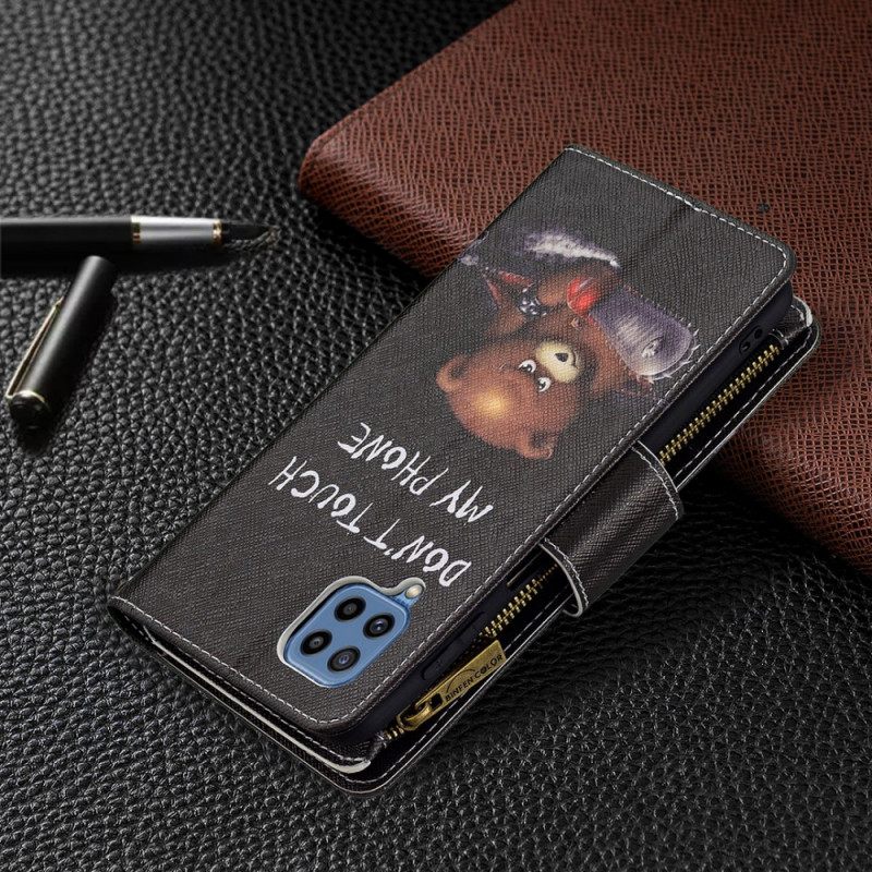 Kotelot Samsung Galaxy M32 Vetoketjullinen Pussikarhu