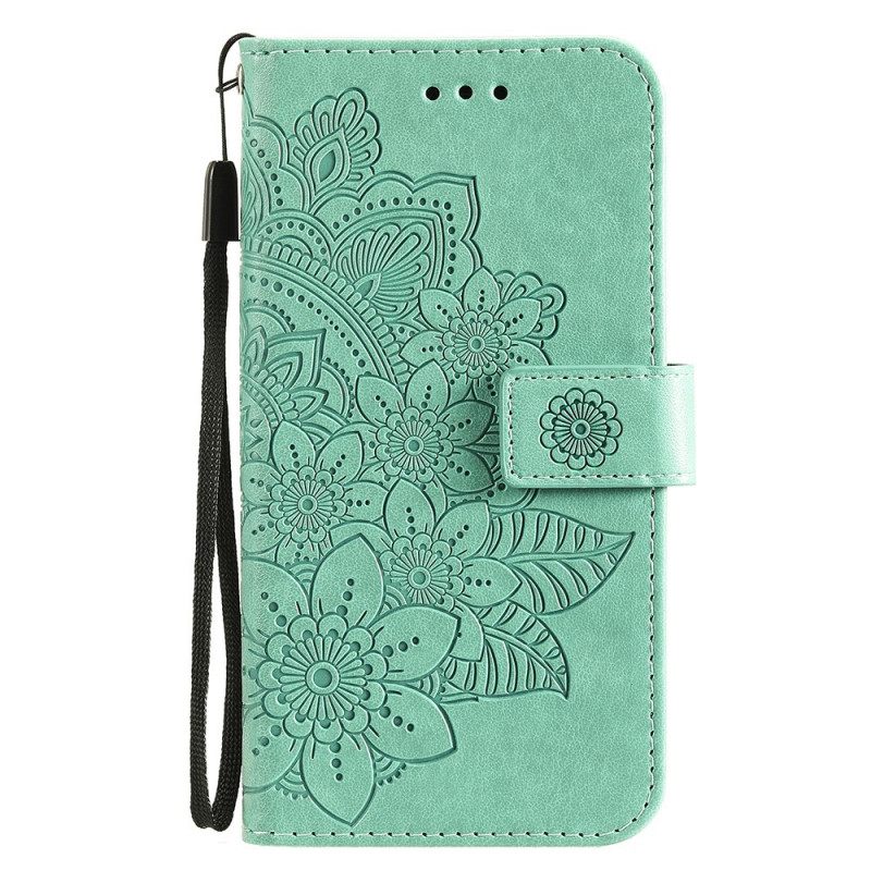 Nahkakotelo Samsung Galaxy M32 Flower Mandala