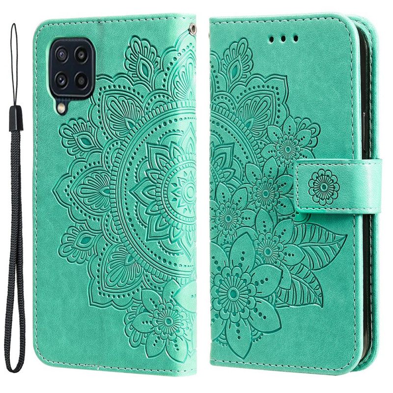 Nahkakotelo Samsung Galaxy M32 Flower Mandala