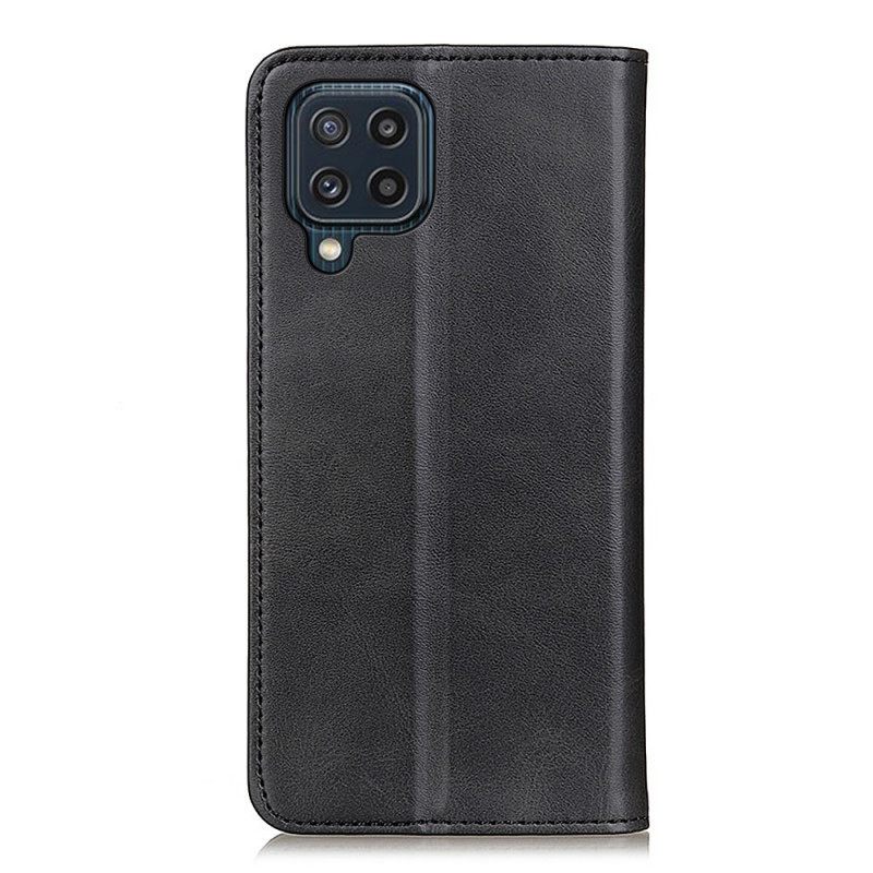 Puhelinkuoret Samsung Galaxy M32 Kotelot Flip Haljasnahka