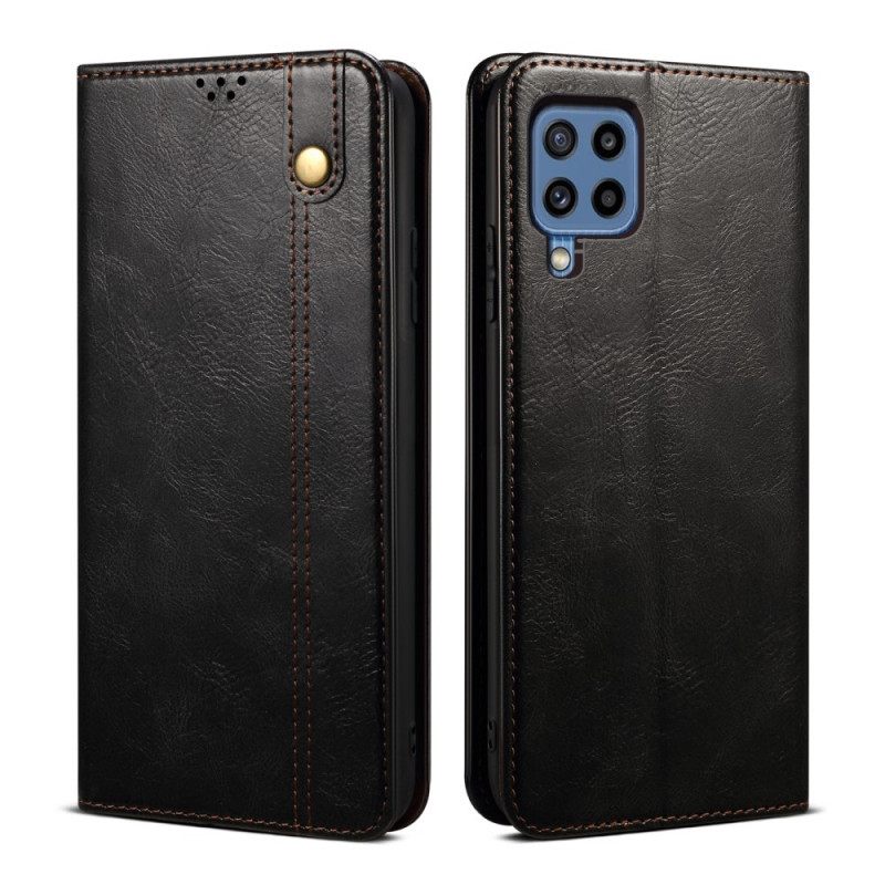 Puhelinkuoret Samsung Galaxy M32 Kotelot Flip Vahattu Keinonahka