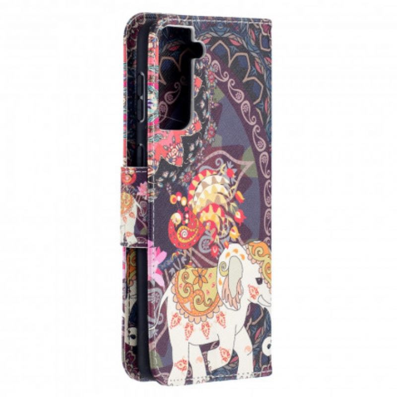 Flip Case Samsung Galaxy S21 Plus 5G Mandala Etniset Norsut