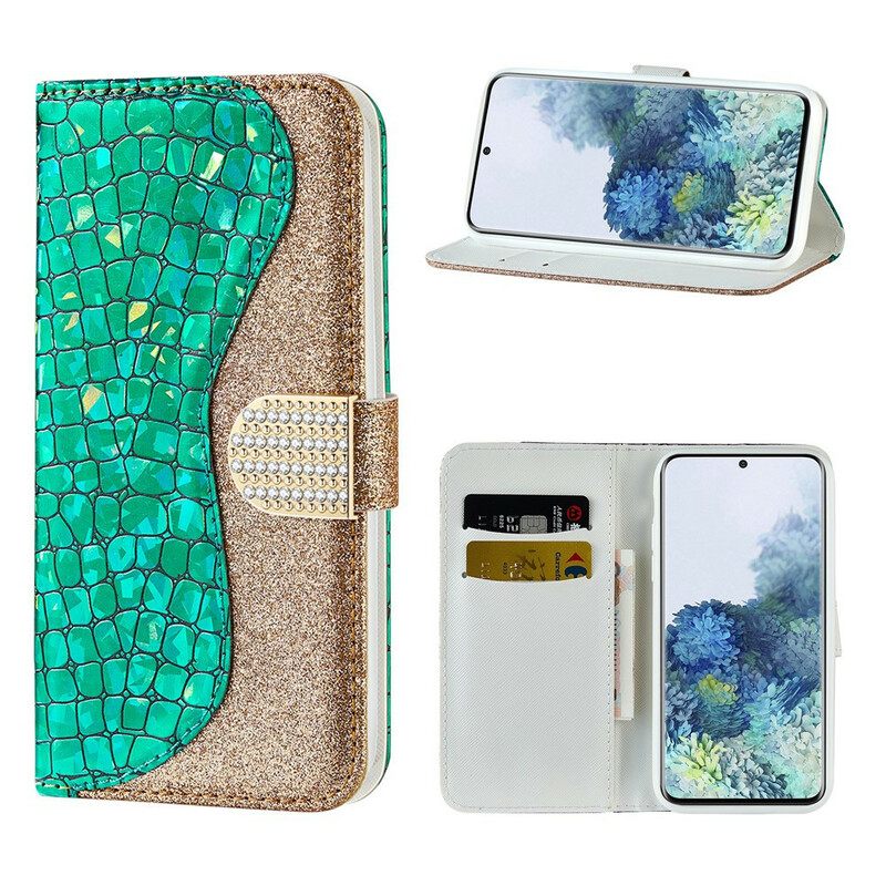 Kotelot Samsung Galaxy S21 Plus 5G Croco Diamonds