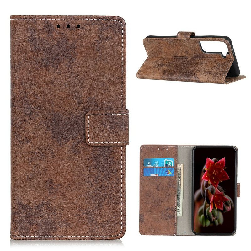 Kotelot Samsung Galaxy S21 Plus 5G Faux Leather Vintage
