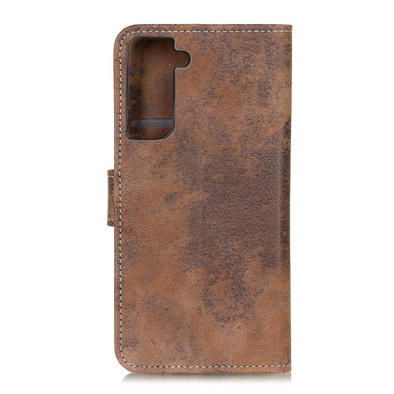 Kotelot Samsung Galaxy S21 Plus 5G Faux Leather Vintage