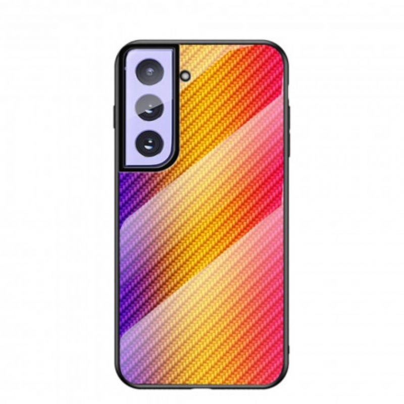 Kuori Samsung Galaxy S21 Plus 5G Carbon Fiber Karkaistu Lasi