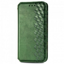 Puhelinkuoret Samsung Galaxy M11 Kotelot Flip Diamond Texture Leather Effect