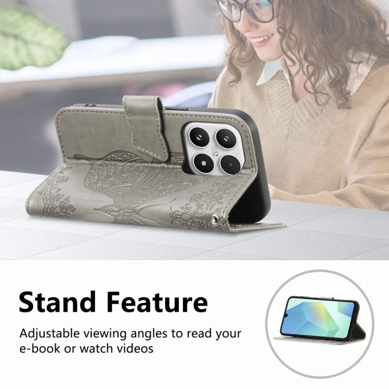 Kotelot Xiaomi 17 3d-perhos- Ja Strassikoristeinen