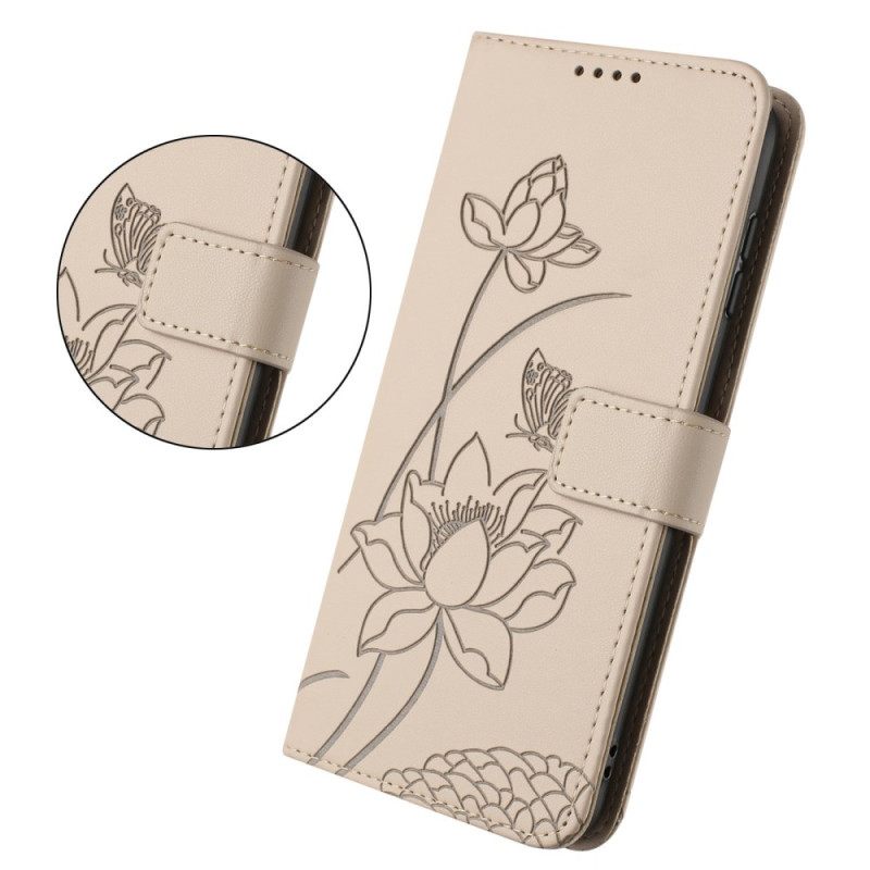 Kotelot Xiaomi 17 Lootuskuvio Ja Nauha