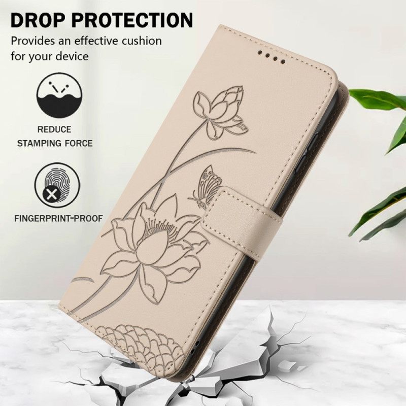 Kotelot Xiaomi 17 Lootuskuvio Ja Nauha