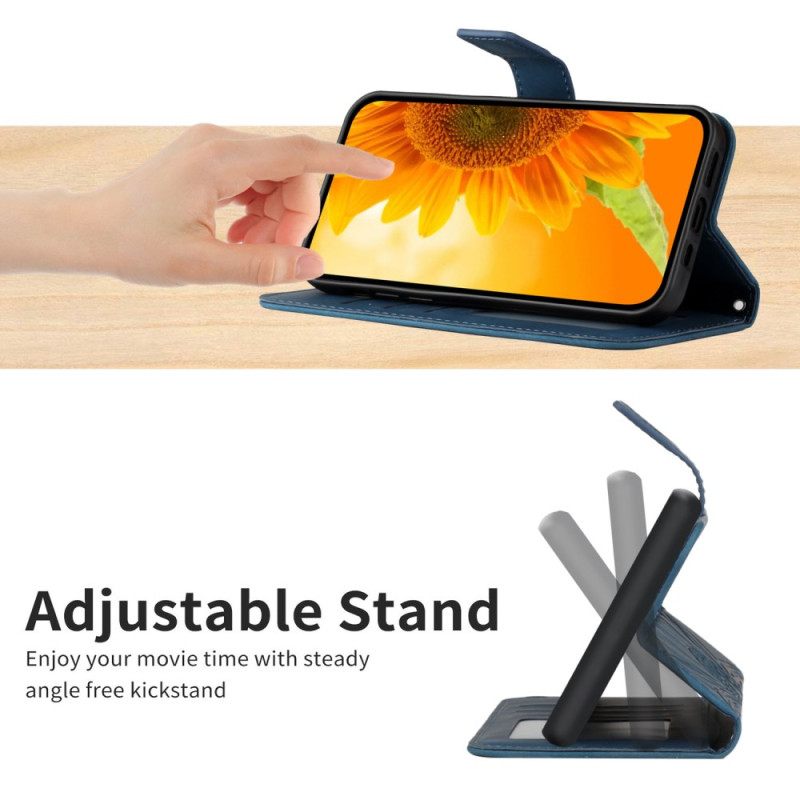 Kotelot Xiaomi 17 Puhelinkuoret Auringonkukkakuvio Hihnalla