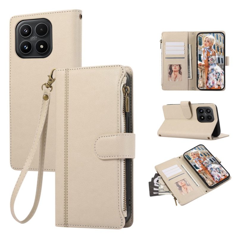 Kotelot Xiaomi 17 Puhelinkuoret Reunustettu Lompakko Nauhalla