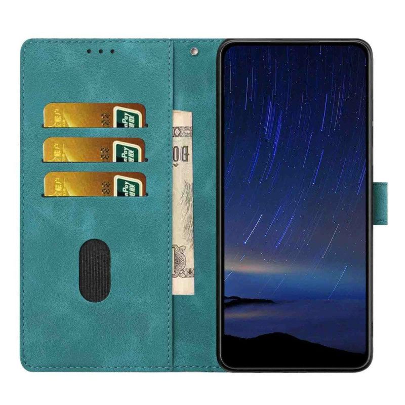 Nahkakotelo Xiaomi 17 Kukkakuvio