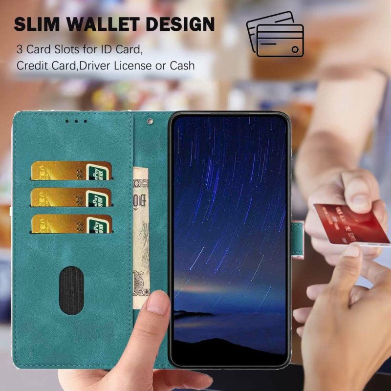 Nahkakotelo Xiaomi 17 Kukkakuvio