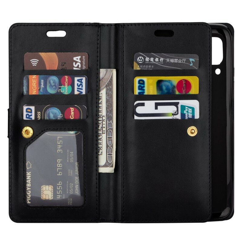 Flip Case Huawei P40 Lite Kukkaro Kaulanauhalla