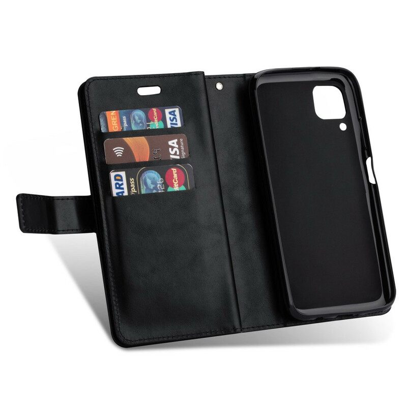 Flip Case Huawei P40 Lite Kukkaro Kaulanauhalla