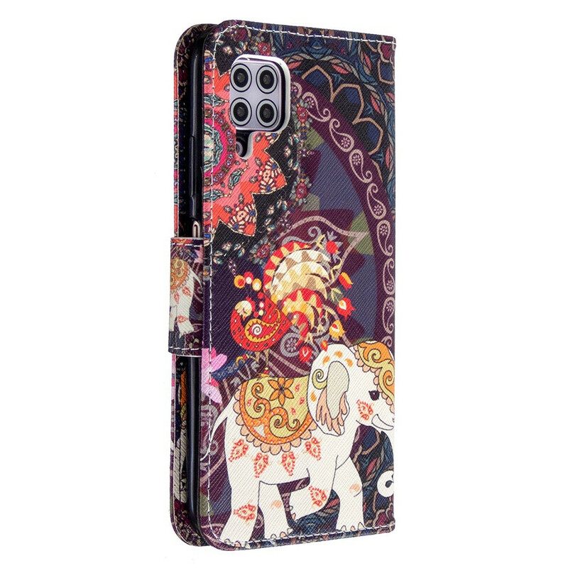 Flip Case Huawei P40 Lite Mandala Etniset Norsut