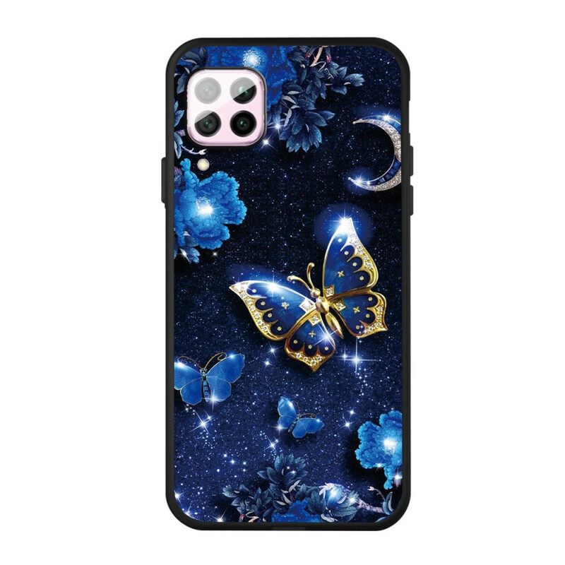 Kuori Huawei P40 Lite Golden Butterfly