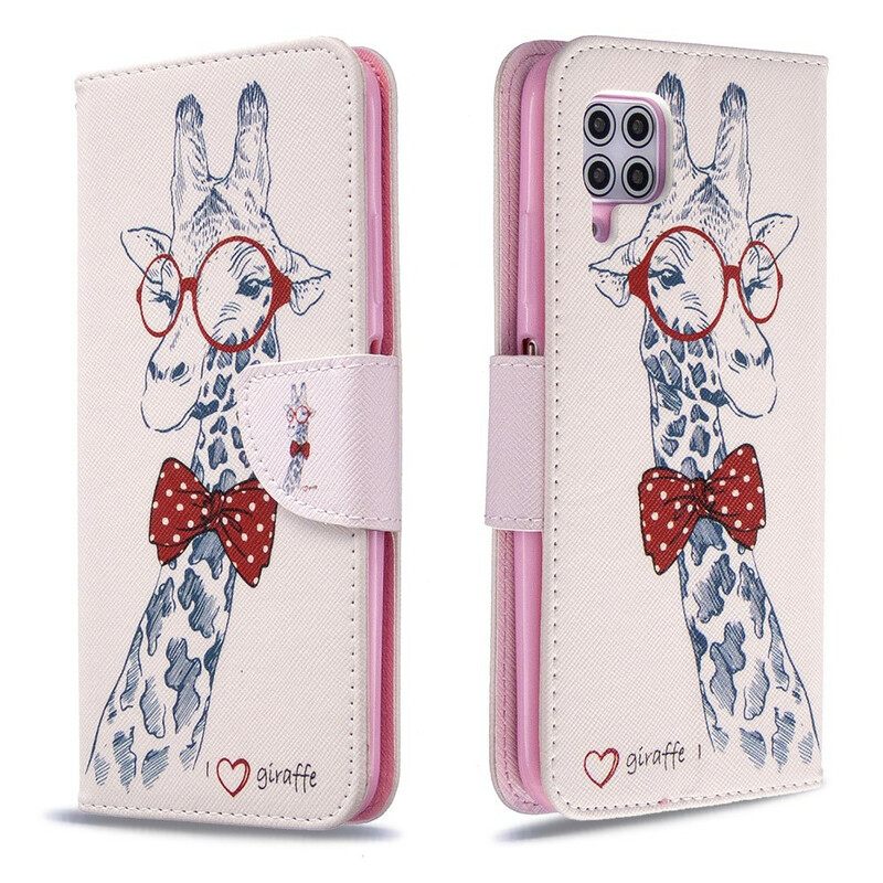 Nahkakotelo Huawei P40 Lite Brainy Giraffe