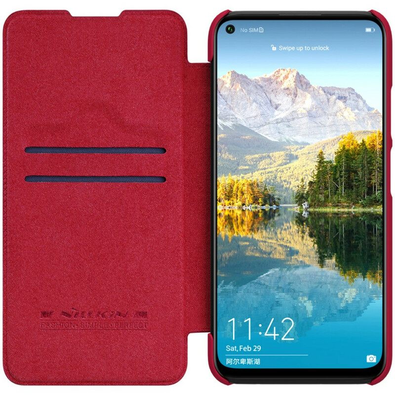 Puhelinkuoret Huawei P40 Lite Kotelot Flip Qin Sarja Nillkin