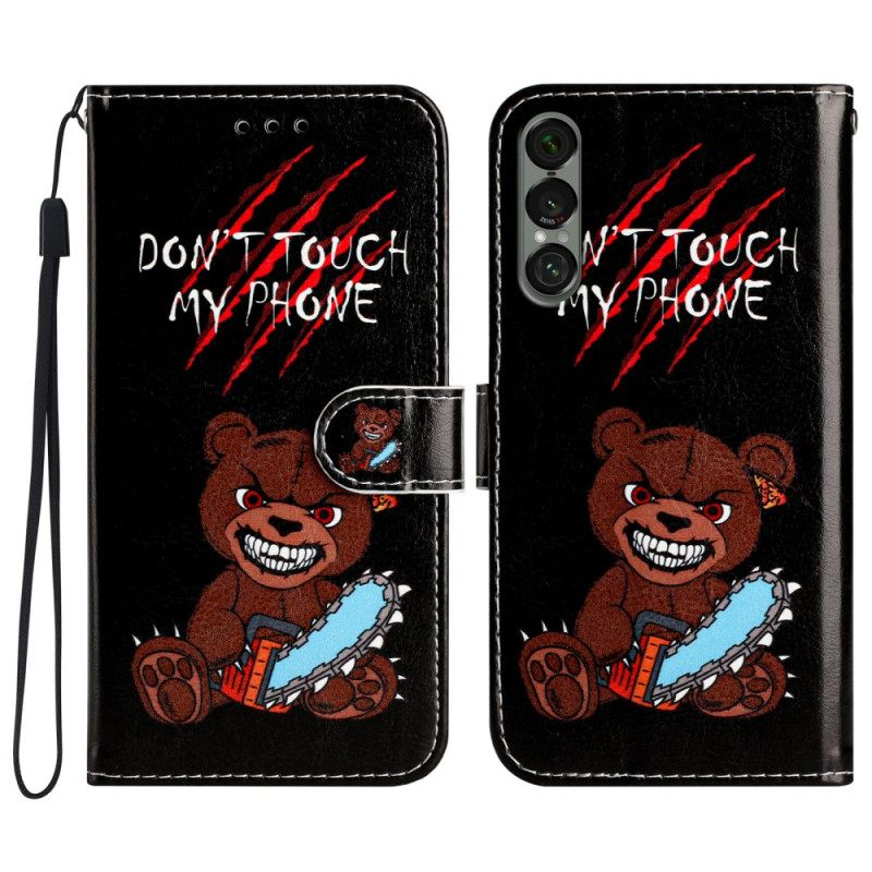 Kotelot Sony Xperia 1 Vii Älä Koske Puhelimeeni -karhu Suojakuori
