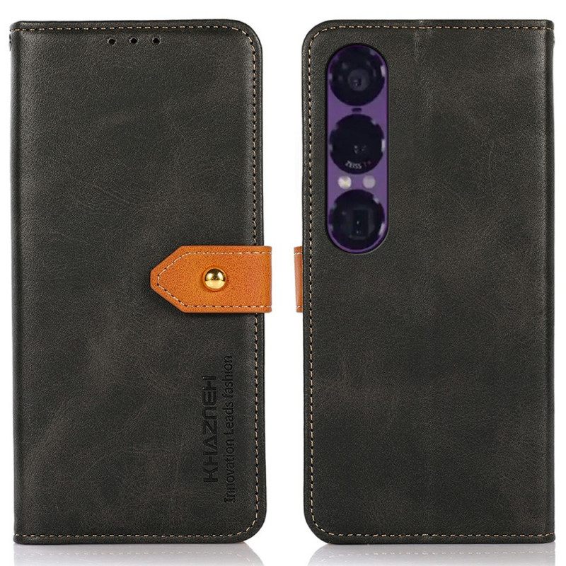 Kotelot Sony Xperia 1 Vii Khazneh Kultainen Lukko