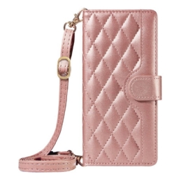 Kotelot Sony Xperia 1 Vii Puhelinkuoret Tikattu Hihnalla Ja Olkahihnalla